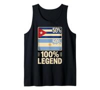 Half Argentine Cuban Roots 100% Legend Argentina Cuba Débardeur