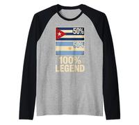 Half Argentine Cuban Roots 100% Legend Argentina Cuba Manche Raglan