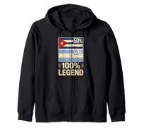 Half Argentine Cuban Roots 100% Legend Argentina Cuba Sweat à Capuche