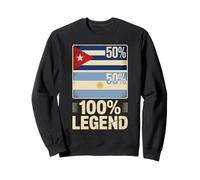 Half Argentine Cuban Roots 100% Legend Argentina Cuba Sweatshirt
