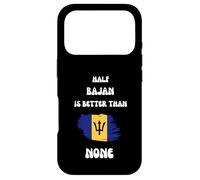 Half Bajan is Better Than No Barbados Flag Pride Roots Coque pour iPhone 17 Pro