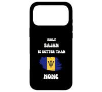 Half Bajan is Better Than No Barbados Flag Pride Roots Coque pour iPhone 17 Pro Max
