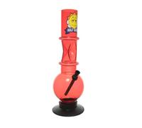 Half Baked "For Sure" Pipe à eau en acrylique Rouge 30 cm