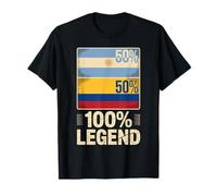 Half Colombian Argentinian Roots 100% Legend Colombia T-Shirt