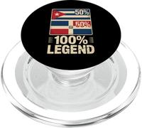 Half Cuban Dominican Roots 100% Legend Cuba PopSockets PopGrip pour MagSafe