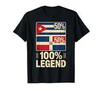Half Cuban Dominican Roots 100% Legend Cuba T-Shirt