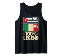 Half Cuban Italian Roots 100% Legend Cuba Italy Débardeur