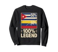 Half Cuban Venezuelan Roots 100% Legend Venezuela Sweatshirt