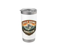 Half Dome Summit Club Mountain Peak Alpiniste Randonnée Gobelet isotherme en acier inoxydable double paroi