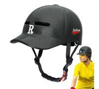 Half Face Cycling Helmet - Adjustable Cycling Head Gear for Adults, Headwear Safety Sun Protection Protector for Outdoors Scooter Skating, Lightweight Breathablewith Shell and Ventilation