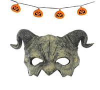 Half Face Goat Horn maske Halloween Devil Cosplay Costume Adjustable Cover
