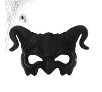 Half Face Goat Horn maske Halloween Devil Cosplay Costume Adjustable Cover
