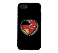 Half German Turkish Roots Germany Turkey Coque pour iPhone SE (2020) / 7/8