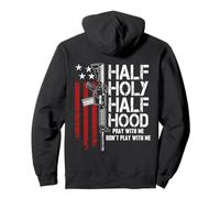 Half Holy Half Hood Prie avec Moi, ne Joue Pas avec Moi sur Le Dos Sweat à Capuche