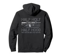 Half Holy Half Hood Priez avec Moi, ne jouez Pas avec Moi sur Le Dos Sweat à Capuche