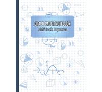 Half Inch Square Graph Paper Notebook: Grid paper with Large Half Inch Squares | 8.5X11 | for notes, school, art, graphics, design, work, or education.