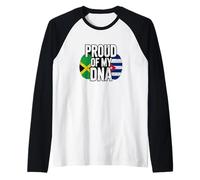 Half Jamaican Cuban Roots 100% Legend Jamaica Cuba Manche Raglan