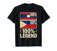 Half Laotian Filipino Roots 100% Percent Legend Laos T-Shirt