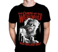 Half Man Half Wolf - Movie Art- T-Shirt Horror Gore Werewolves Black XXL