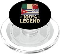 Half Mexican Cuban Roots 100% Legend Mexico Cuba PopSockets PopGrip pour MagSafe