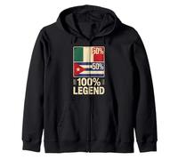 Half Mexican Cuban Roots 100% Legend Mexico Cuba Sweat à Capuche