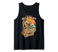 Half Moon Bay Californie Surf Skeleton Mavericks Beach Re Débardeur