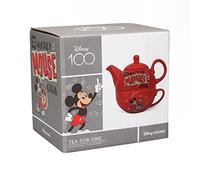 Half Moon Bay - Disney Mickey Mouse Tea for One Set - Service à thé - Tasse à thé - Théière Disney - Disney Home - Théière une tasse - Accessoires de cuisine Mickey Mouse