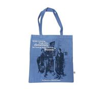 Half Moon Bay I Must Go Back To Business - Sherlock Holmes - Sac d'épicerie réutilisable bleu 41,9 x 38,1 cm 100 % coton recyclé, Sherlock Holmes Bleu, 16.5 x 15 Inch