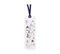 Half Moon Bay Paddington Bear Designs Marque-page en papier FSC avec ruban en polyester Blanc 20,3 x 7,6 cm