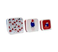 Half Moon Bay Paddington Bear Lot de 3 boîtes à goûter réutilisables en plastique sans BPA
