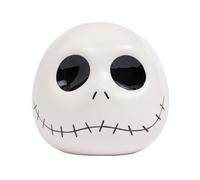Half Moon Bay Pot à biscuits en forme de Jack Skellington L'Étrange Noël de monsieur Jack Skellington Cadeaux et cadeaux Disney | Décorations de Noël de Monsieur Jack et tonneau à biscuits