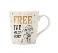 Half Moon Bay Tasse pour Petit déjeuner Harry Potter Motif Personnage Dobby avec Inscriptions «Free The House Elves» 325 ML