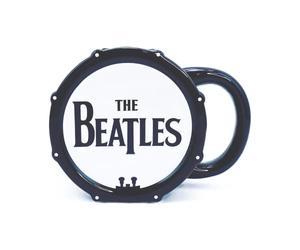 Half Moon Bay The Beatles Shaped Tasse À Café Drop T Logo Drum Nouveau Officiel Noir Boxed Size One Size