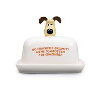 Half Moon Bay Beurrier en céramique Wallace and Gromit | Beurrier avec couvercle en céramique | Wallace and Gromit Gifts & Wallace and Gromit Merchandise | Beurrier en céramique avec couvercle avec