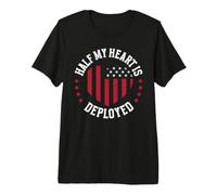 Half My Heart is Deployed T-Shirt Haut de Gamme