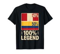 Half Peruvian Colombian 100% Legend Peru Colombia T-Shirt