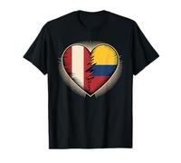 Half Peruvian Colombian Roots Peru Colombia T-Shirt