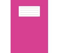 Half Plain Half Lined Exercise Book A4: Top plain and Bottom 15mm Ruled Exercise Book - 100 Pages School Notebook A4 - Half Blank Half Lined Paper for Children & Kids - 90 gsm - Pink Cover