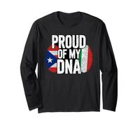 Half Puerto Rican Italian Proud of My DNA Puerto Rico Italy Manche Longue