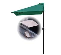 Half Rectangular Garden Parasol 2x1m 2,5x1,300 cm Parapluie en Acier Mural avec manivelle pour Une Utilisation Facile