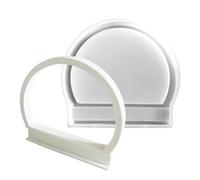 Half Ring Silicone Casting Mold For Resin Craft Projects Candle Candy Decoration Making Tool Flexible Non Stick Durable DIY Art Supplies Jewelry Style Design Mould For Handmade Creative Work Home Stud