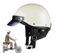 Half Shell Casque, moto demi-casque, Casque de moto Cruiser, Casquette ouverte à open-face lourde légère pour Scooter Racing Street Motocross Cruiser