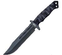 Halfbreed Blades Grand Couteau d'Infanterie - Lame Fixe LIK-01P Gen-2 BLK - K340