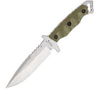 Halfbreed Blades Medium Infantry Knife Gen-2 - OD Green G10, Sheath, SAN-VG10