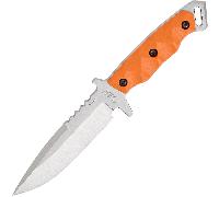 Halfbreed Blades Medium Infantry Knife Gen-2 - Orange G10, Sheath, SAN-VG10