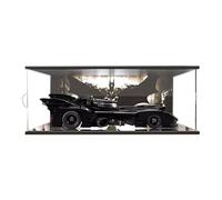 HALFS Vitrine en acrylique pour Lego DC Batman 1989 Batmobile 76139, vitrine, modèle de protection et de décoration avec rangement anti-poussière (fond E)