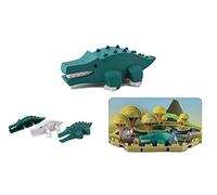 HALFTOYS HA006 Ensemble de jeux magnétiques d'animaux de collection avec lion, puzzle 3D, jeu éducatif à démonter, cadeau pour tout-petits et enfants de 3 ans et plus (Crocodile)