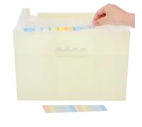 Halinuia Porte-documents A4 25 compartiments - Trieur accordéon - Grande capacité - Porte-documents vertical et ouvert en haut - Pour l'école, le bureau, les voyages d'affaires, la maison