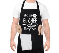 Halinuia pour hommes, cuisine réglable, cuisine imperméable, unisexe, un delantal de cuisine pour padres royaux, maridos ou abuelos