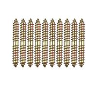 HALJIA 10 boulons de fixation pour meuble Cheville - M8 x 60 MM à tête double extrémité - Bois à bois